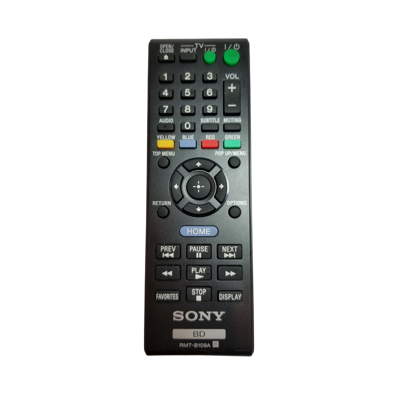 Sony OEM Remote Control RMT-B109A for Sony Blu-Ray Players - Awesome Remote Controls