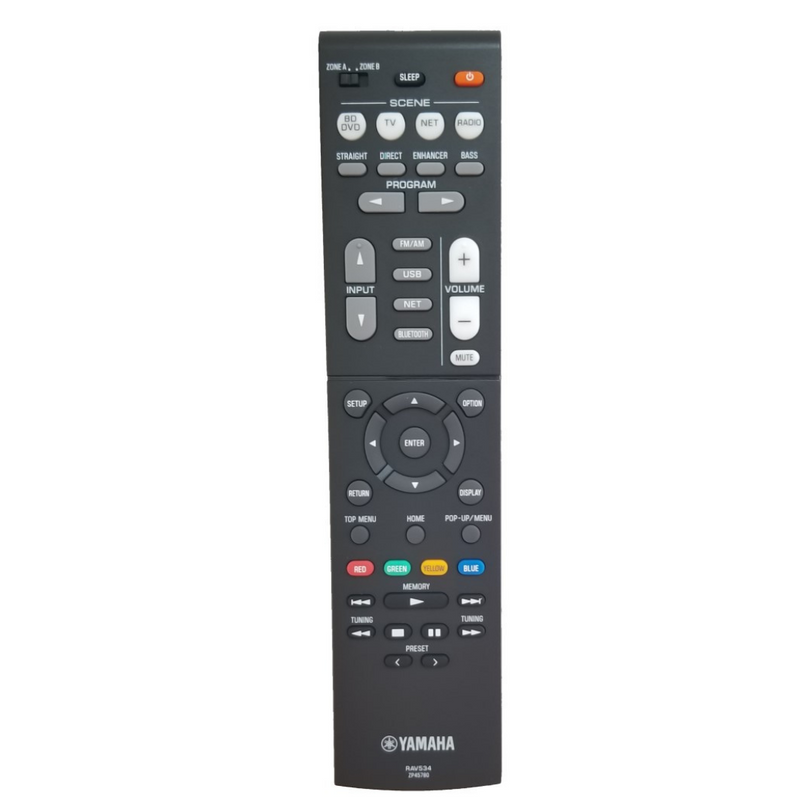 Yamaha OEM Remote Control ZP45780, RAV534 for Yamaha Audio Receivers