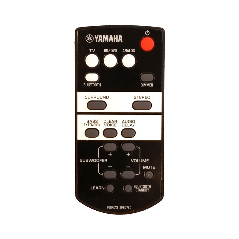 Yamaha OEM Remote Control ZP807600, FSR73 for Yamaha Soundbar - Awesome Remote Controls